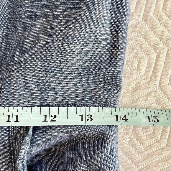 J. Crew Factory Chambray Wrap Dress Size 4 - Picture 14 of 15